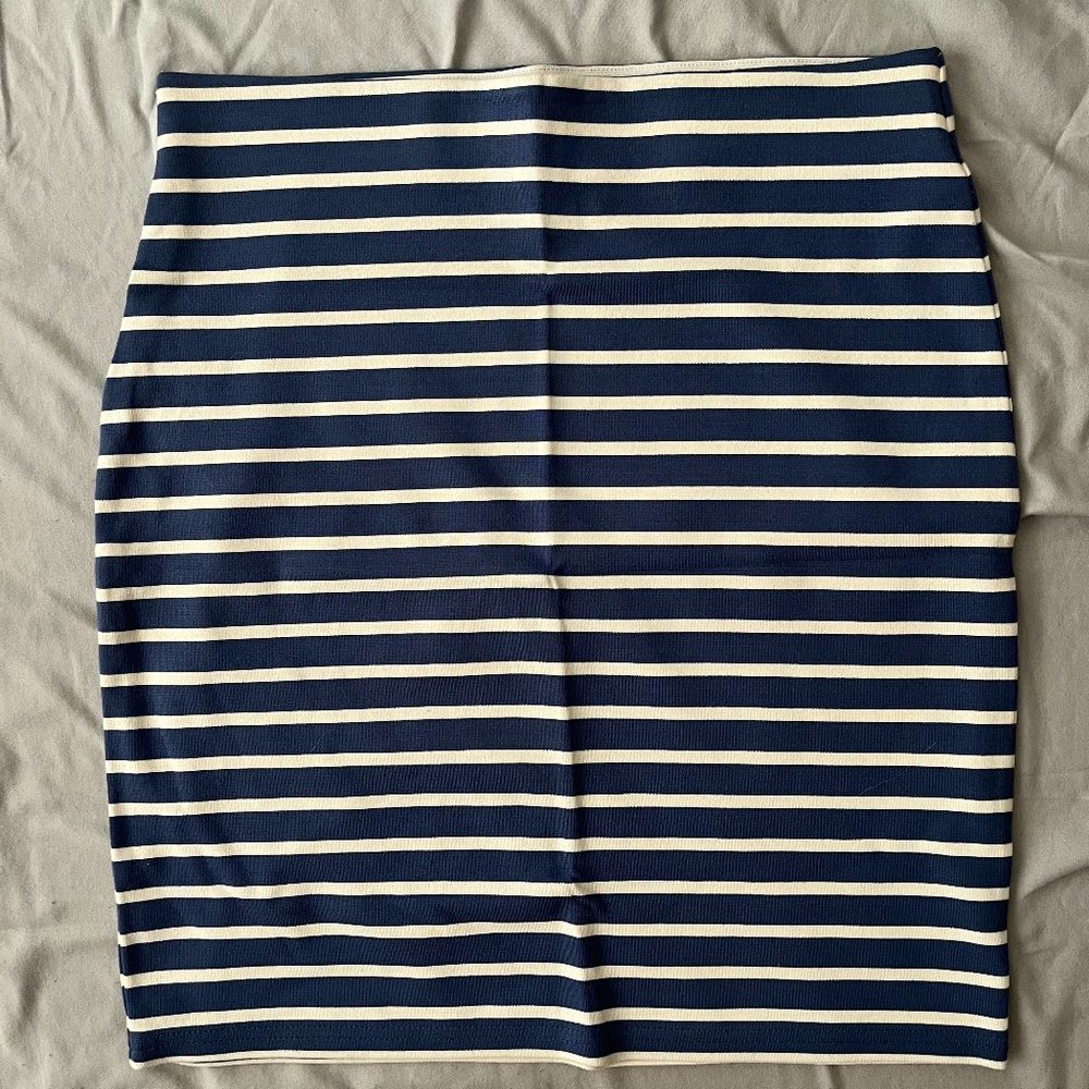 LOFT Striped Pencil Skirt